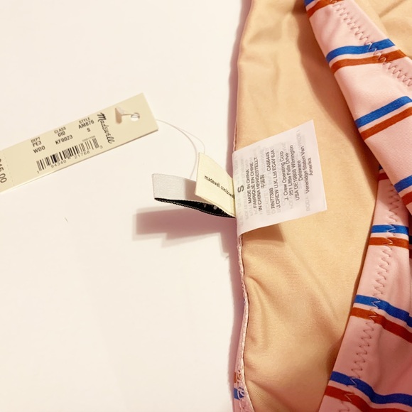 NWT Madewell Second Wave Classic Bikini Bottom Paseo Stripe Size Small - Picture 4 of 6
